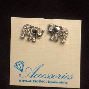Elephant Stud Earrings